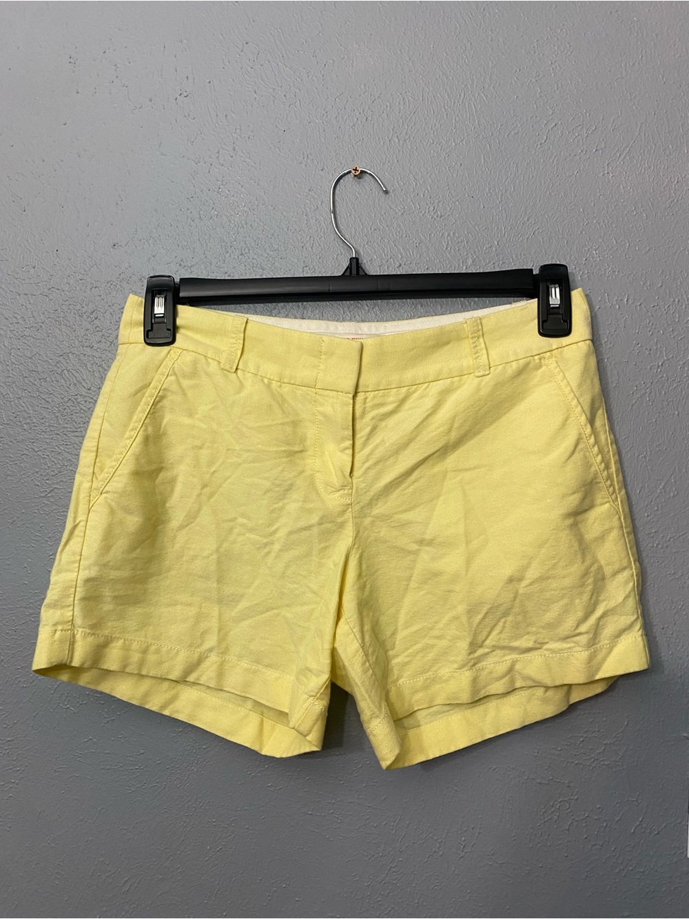 J. Crew Lemon Yellow Tailored Shorts